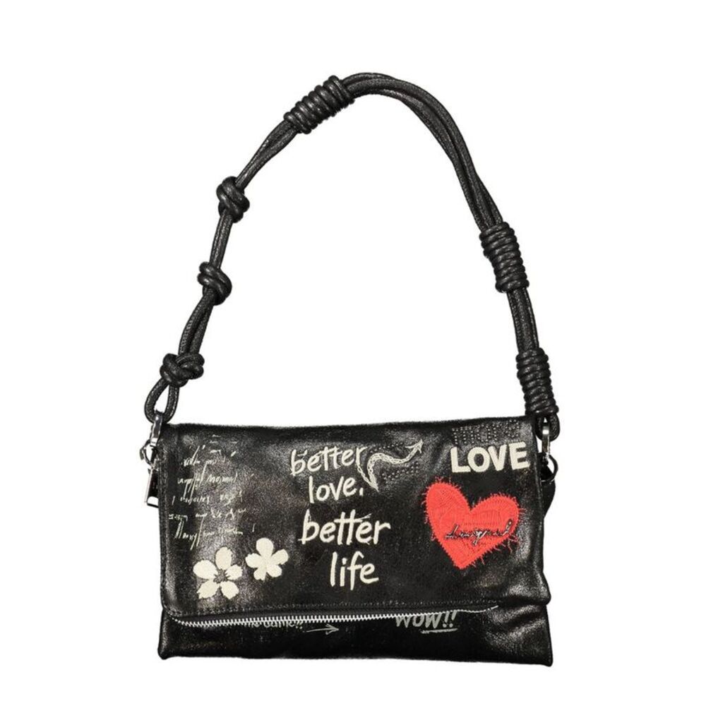 Desigual Nero Polyurethane Women's Bag for Effortless Chic Women's Style